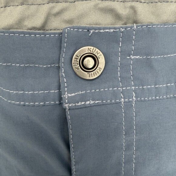 KUHL Kliffside Air Roll Up Blue Hiking Shorts Sz 8 - Picture 5 of 11